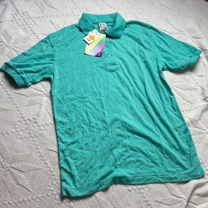 Vintage Vibrant Teal Polo Shirt for Men